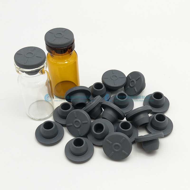 100 Pcs Vial Rubber Stopper Self Healing Injection Ports Safe Bottle Stoppers for 13 mm Opening
