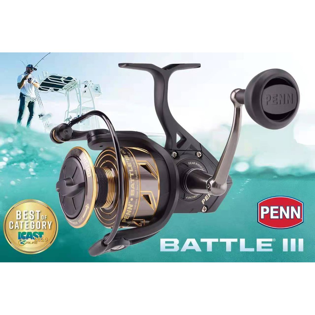 PENN Battle III Spinning Fishing Reel Battle III 3000