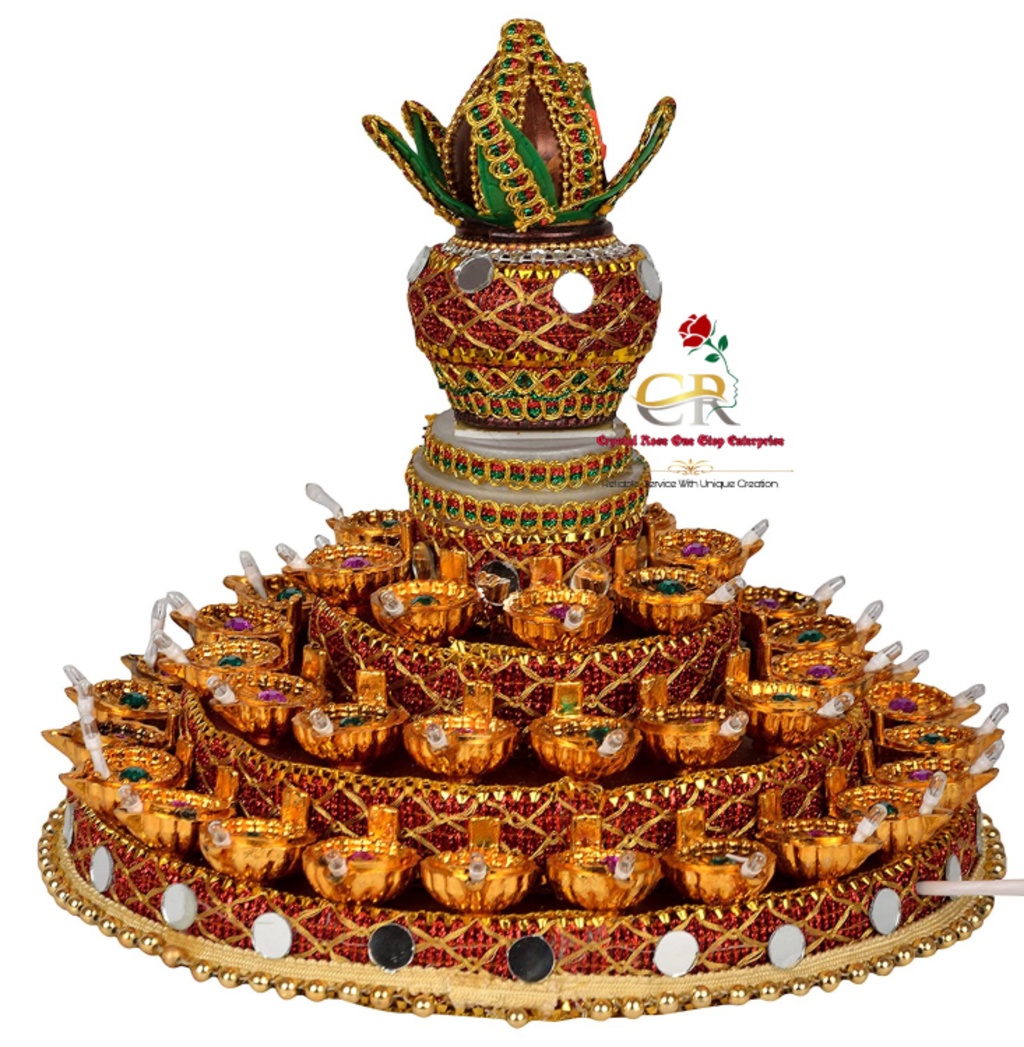 Deepak Revolving Kalash LED Light Diya Thali | Shopee Malaysia