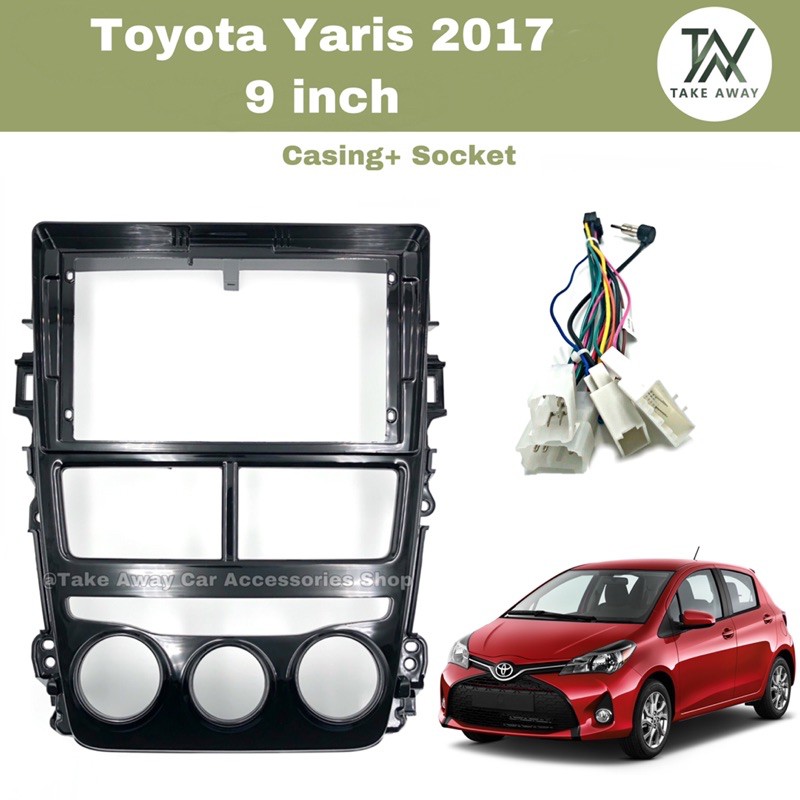 9 inch Android Player Casing For TOYOTA YARIS 2017 Easy Installation ...