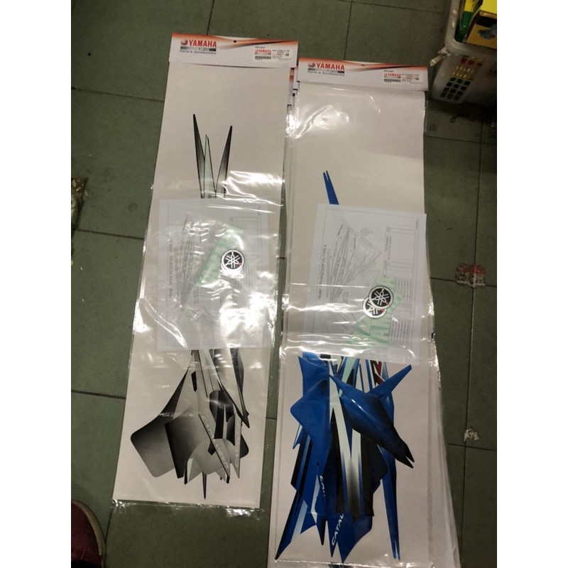 Stripe/Sticker Rxz Catalyzer Hitam Skala / Biru Skala 100% Original HLY ...