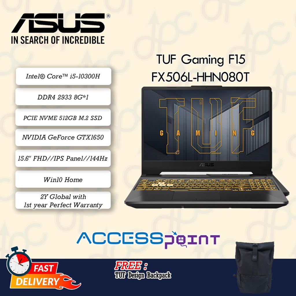 ASUS TUF Gaming F15 | FX506L-HHN080T | FX506H-CBHN164T | GTX1650 ...