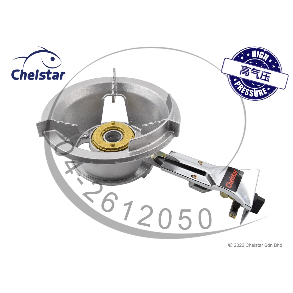 Chelstar High Pressure Cast Iron Gas Cooker Stove E Auto Shopee Malaysia