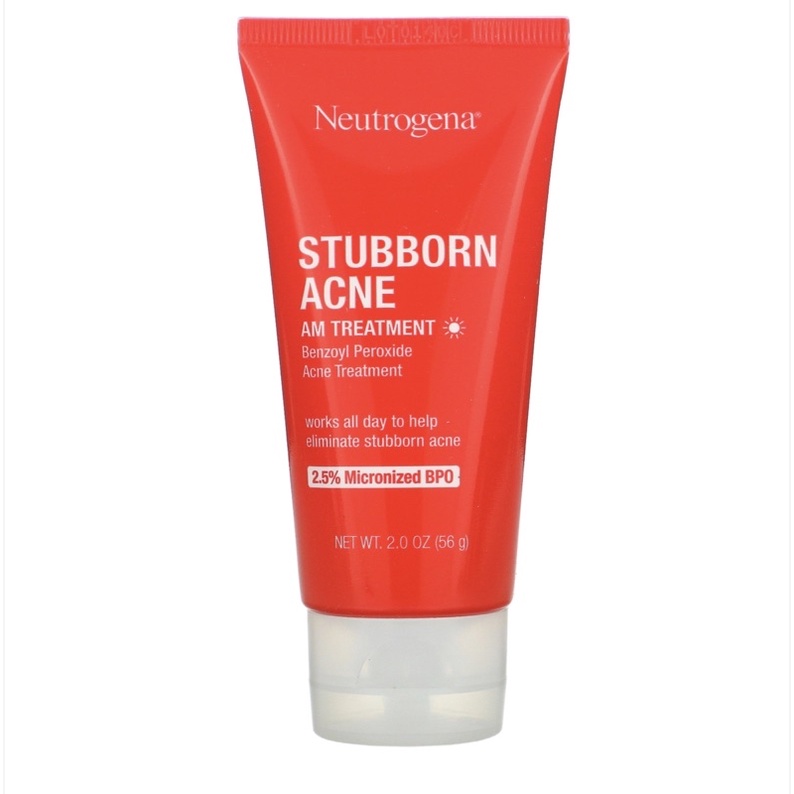 Neutrogena Stubborn Acne AM Treatment Fragrance Free 2 oz product package