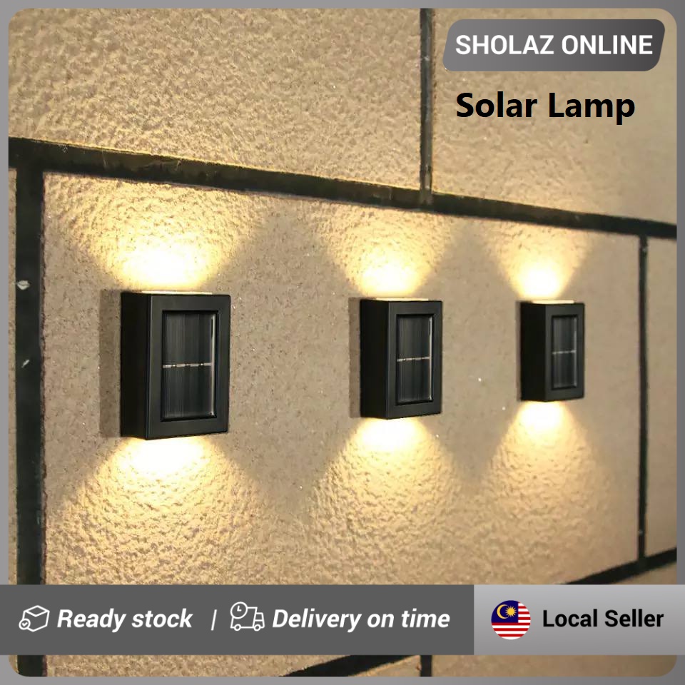 Lampu Suria Luar Rumah Kalis Air dengan Kawalan Cahaya, Lampu Dinding ...