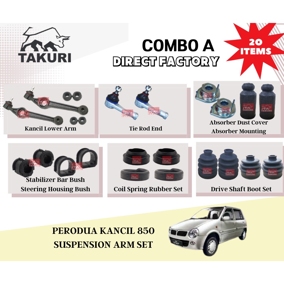 PERODUA KANCIL 660 850 Front Lower Arm Assy Suspension Arm Set **TAKURI ...