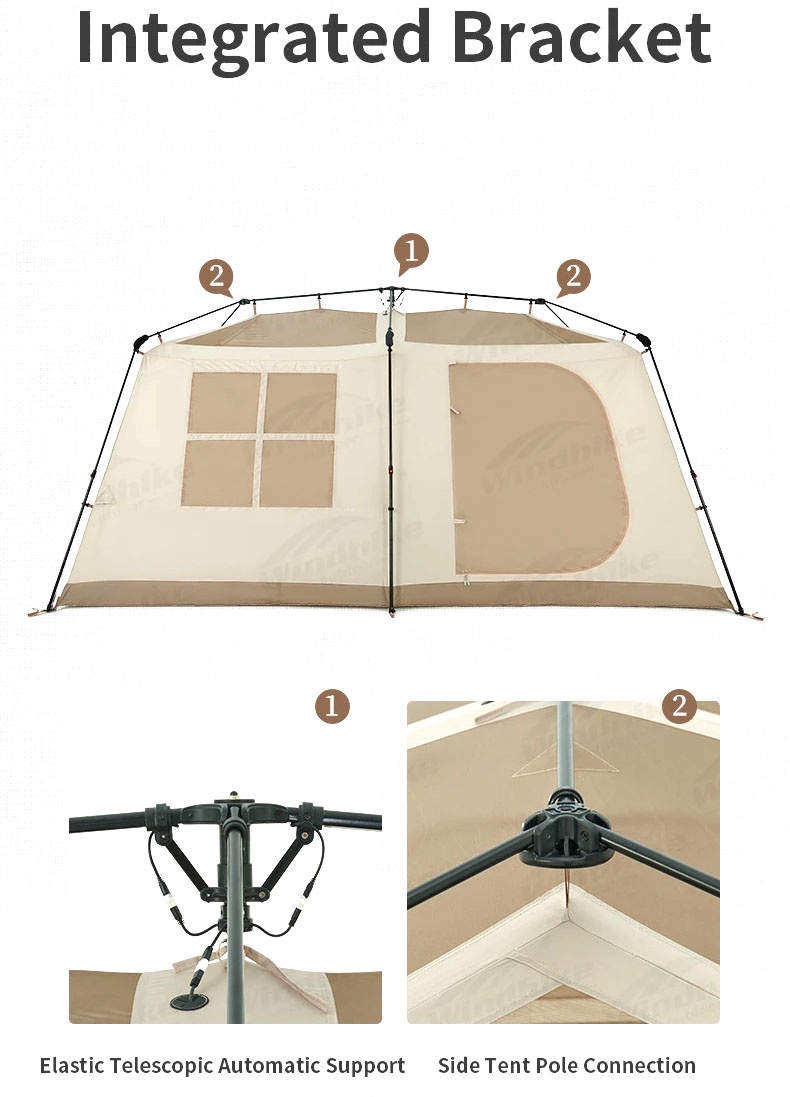 Naturehike Village 13 Auto Tent Automatic Flagship Ti Black Silver ...