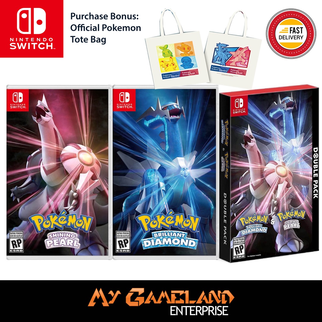 Nintendo Switch Pokemon Brilliant Diamond & Pokemon Shining Pearl (US ...