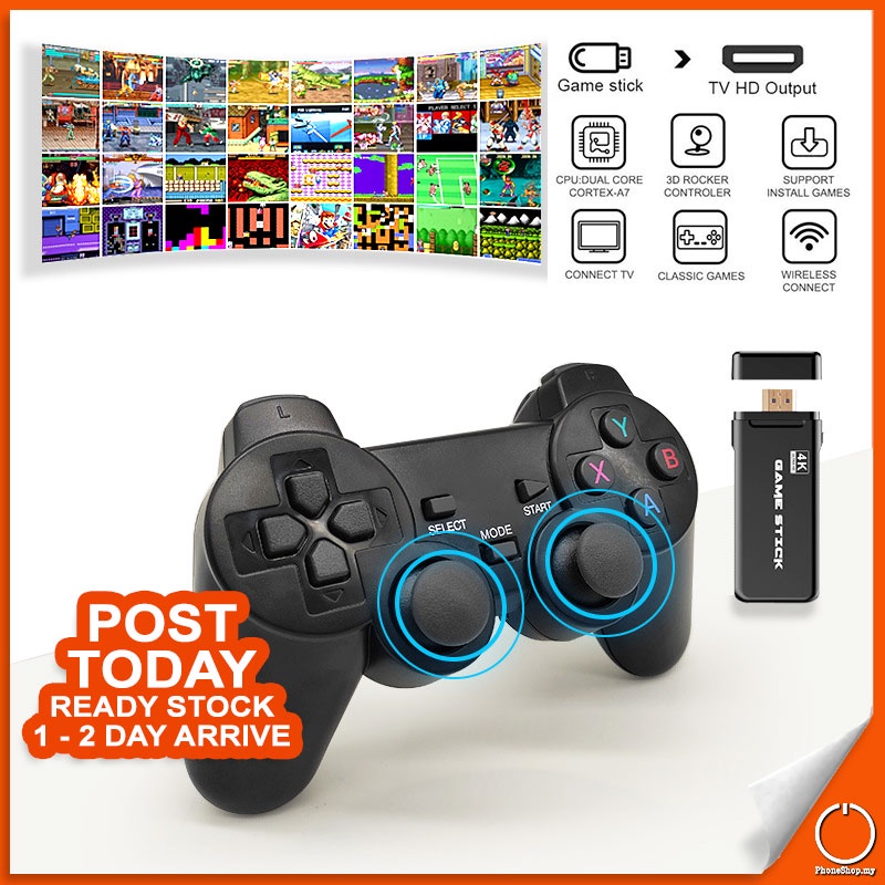 𝟭𝟬,𝟬𝟬𝟬 𝗚𝗔𝗠𝗘𝗦 𝗜𝗡 𝟭 2.4G Wireless Controller Portable TV Video Game ...