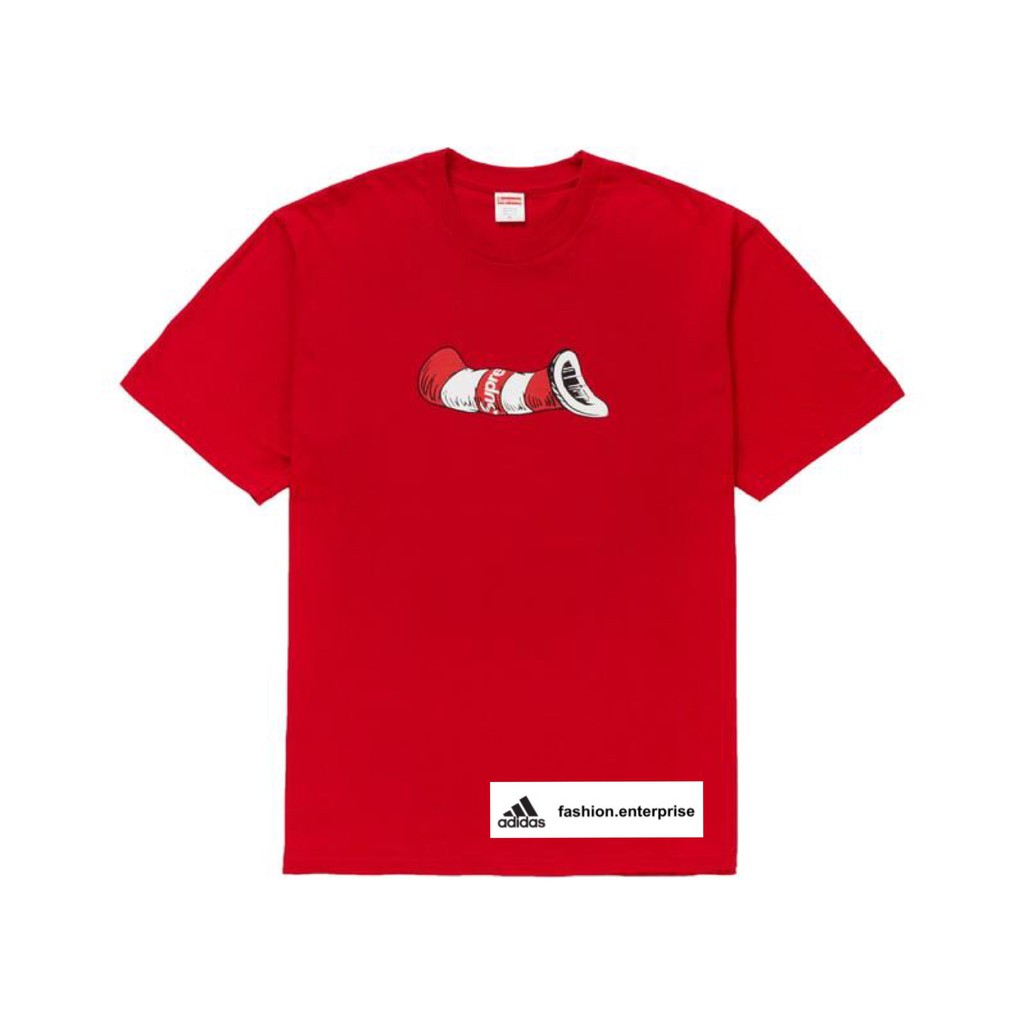 FASH Supreme FW18 Cat in the Hat Tee Shopee Malaysia