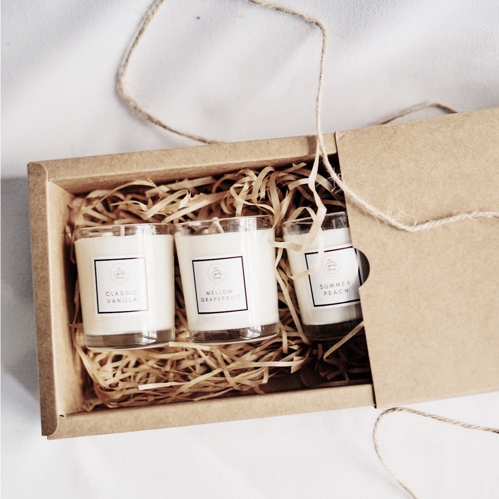 [The Candle Hour] Triplet Mini Scented Candle Shopee Malaysia