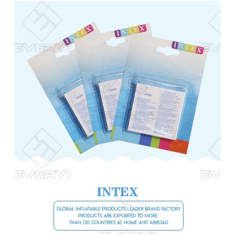 Ready Stock INTEX 59631 6Pcs Repair Patch Repair Kit Self-Adhesive ...