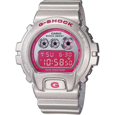 G Shock Dw6900 Silver CB8 Autolight Cermin kaca g shock Silver dw 6900 men watch men watch jam g shock