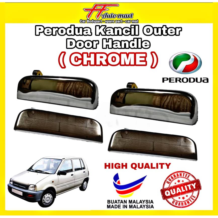 Perodua Kancil Outer Door Handle (CHROME) Pembuka Luar Pintu kancil