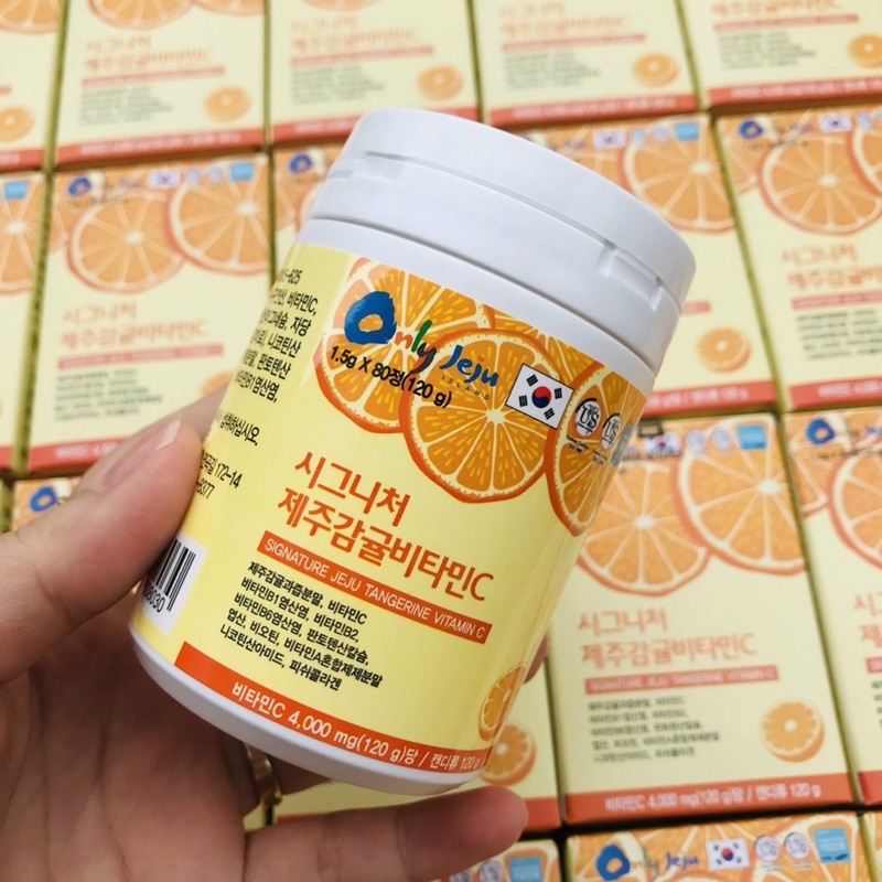 Vitamin C JEJU Tangerine Multivita C Korean Orange Flavor Tablets