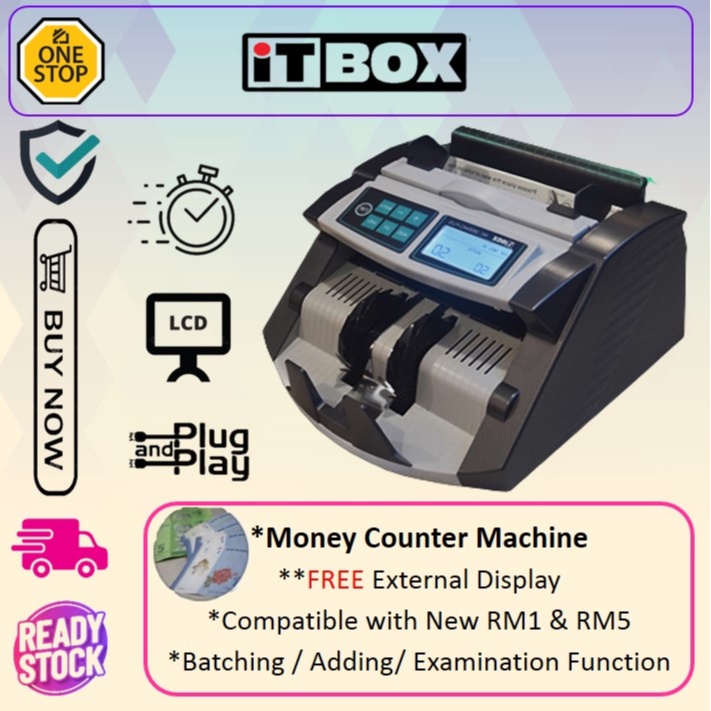 ITBOX NOTE COUNTER Money Counter Machine/点钞机/Mesin Mengira Wang ...