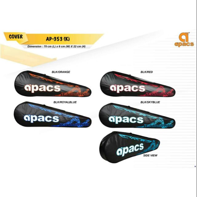 APACS SINGLE BADMINTON COVER AP-353( K ) | Shopee Malaysia