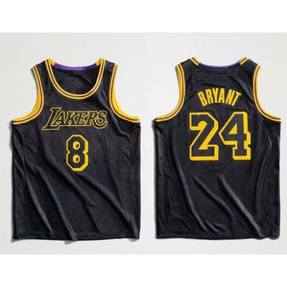 Nba Basketball Lakers Kobe s Black Mamba City Edition Swingman Jersey Front 8 Back 24 for men women couples Shopee Malaysia