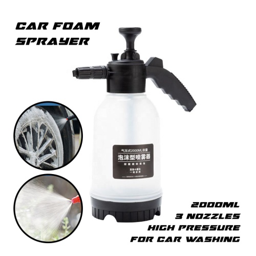2000ML Foam Wash Car Spray Bottle High Pressure Spray Gun Manual Air