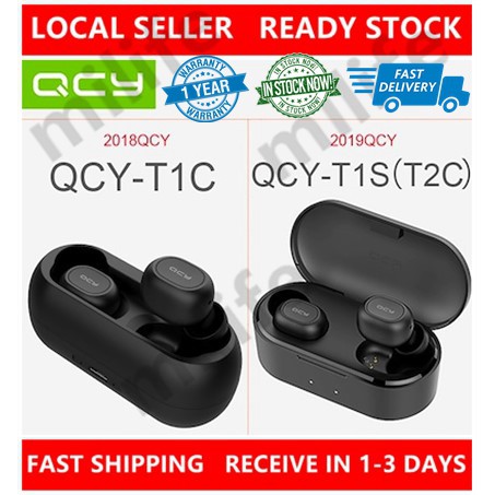 QCY T1C T2C TWS Mini Wireless Earphone Bluetooth Stereo Water