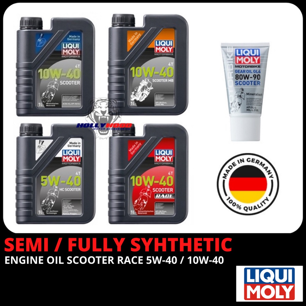 MINYAK HITAM SCOOTER LIQUI MOLY FULLY SYNTHETIC 4T RACE HC 5W40 SEMI