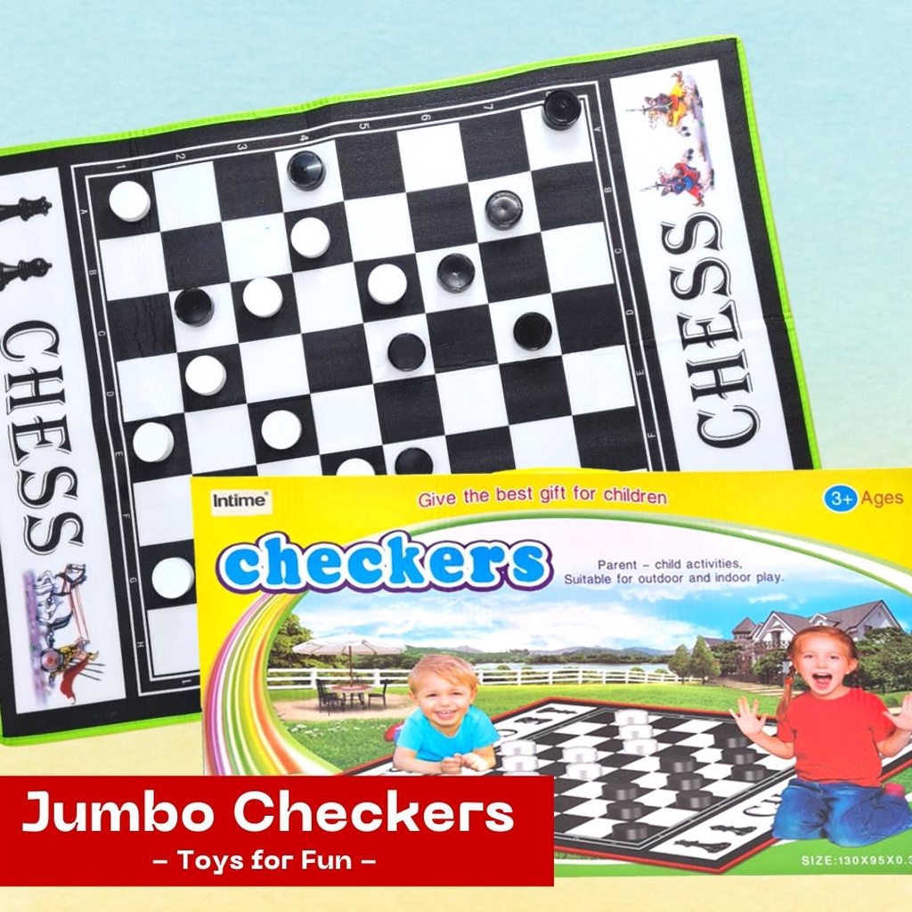 Jumbo Chess Starter Game Set for Kids 3 Plus a Giant Board Game Mall ...