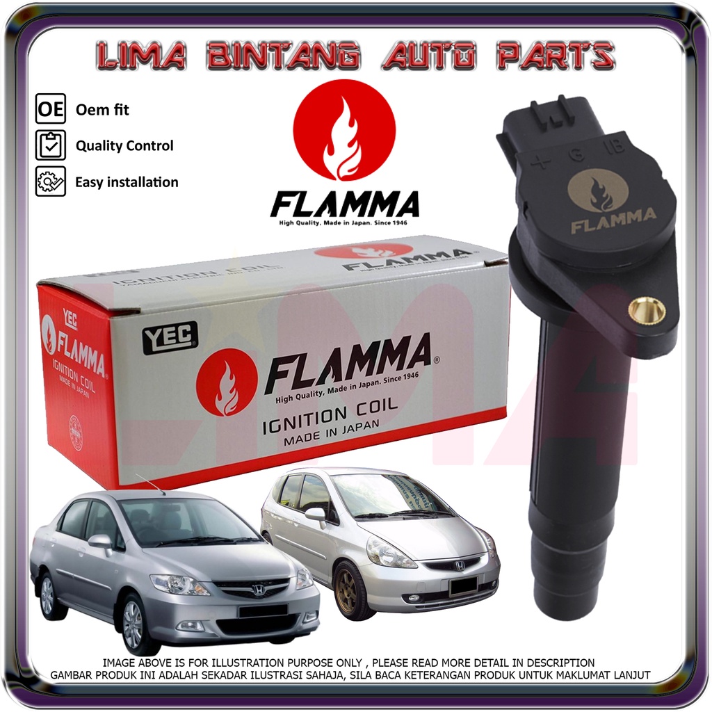 Honda City SEL , Jazz GD SAA Ignition Coils , Plug Coil YEC Flamma