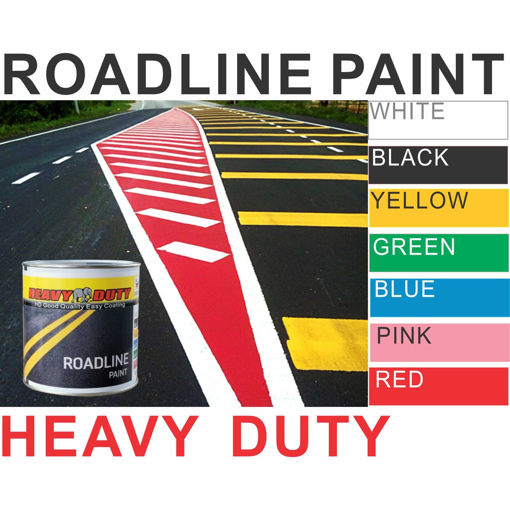( 5 LITER ) HEAVY DUTY Roadline Paint for Road Marking (Cat Jalan) ROAD