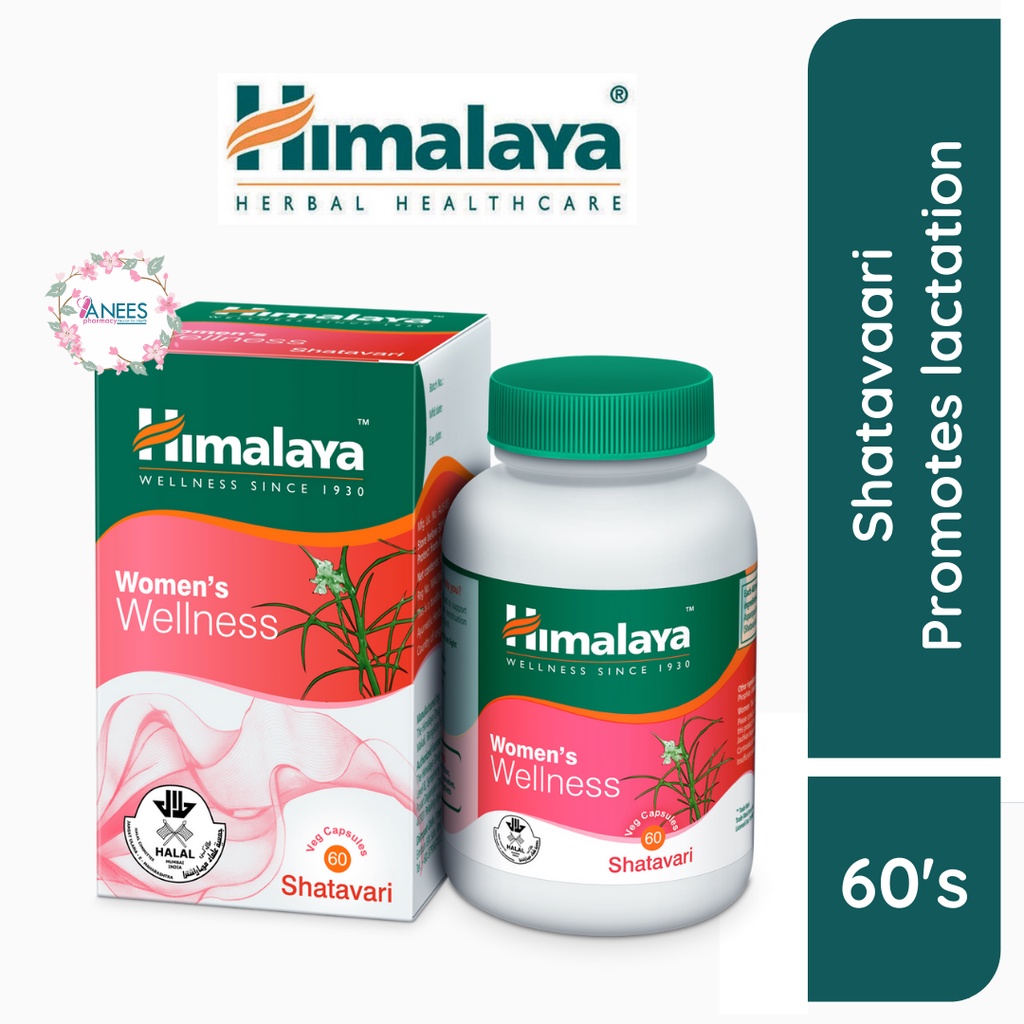 Himalaya Womens Wellness Shatavari Capsules 60s Promotes Lactation Supplement Tambah Susu 3353