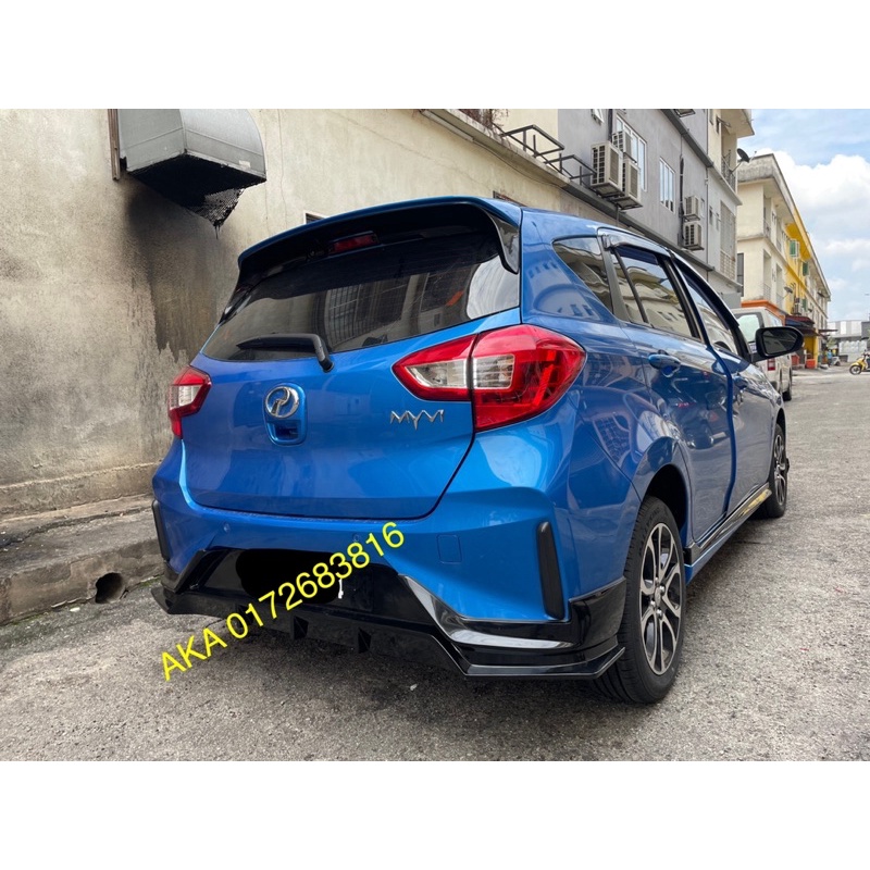 Perodua Myvi 2022 Rear Diffuser V2 Bodykit With Paint | Shopee Malaysia