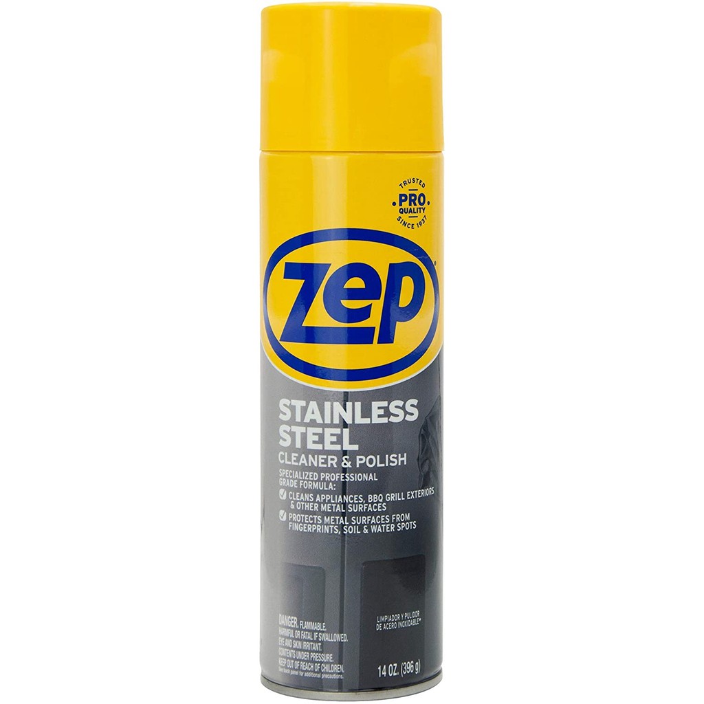 Zep Stainless Steel Cleaner and Polish, 396g - Imported from USA ...