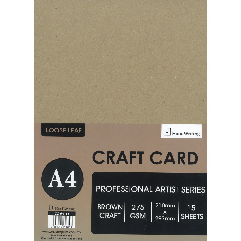 Masterprint A4 Craft Card 15's/pkt - CC-A4-15 | Shopee Malaysia