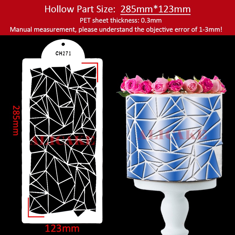 Cake Stencil Grass Shape Pattern Wedding Cake Decorating Plastic Lace ...