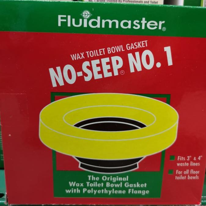 Fluidmaster WAX TOILET BOWL GASKET N0SEEP NO.1 Toilet Spare Parts