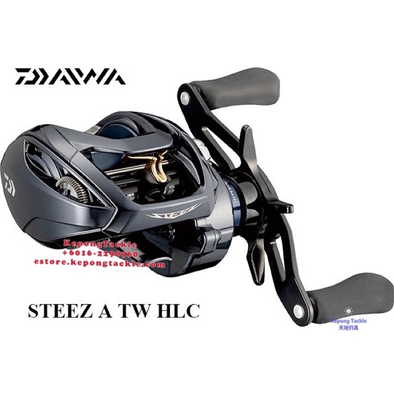 21 Daiwa Fishing reel Steez A TW HLC baitcasting reel with Free gift & 1  Year Officially Warranty