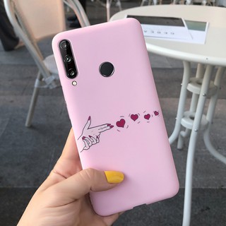 For Huawei P40 Lite Phone Case Soft Silicone Letter Flower Back Cover For  Huawei P40 P 40 Lite P40Lite E Coque Funda Shell Cases