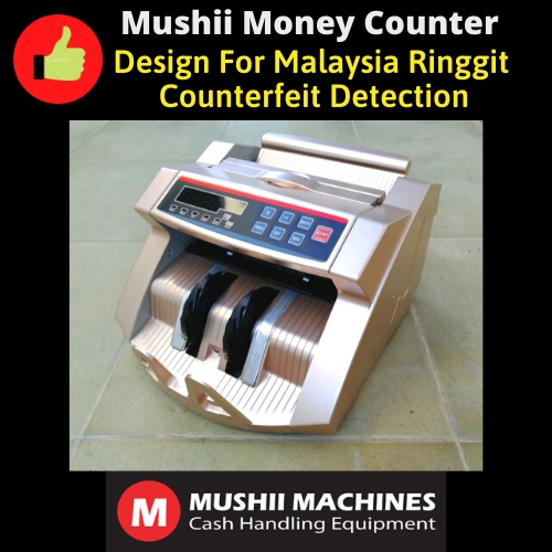 Money Counter. Detects fake Ringgit with long lasting sensor. Count