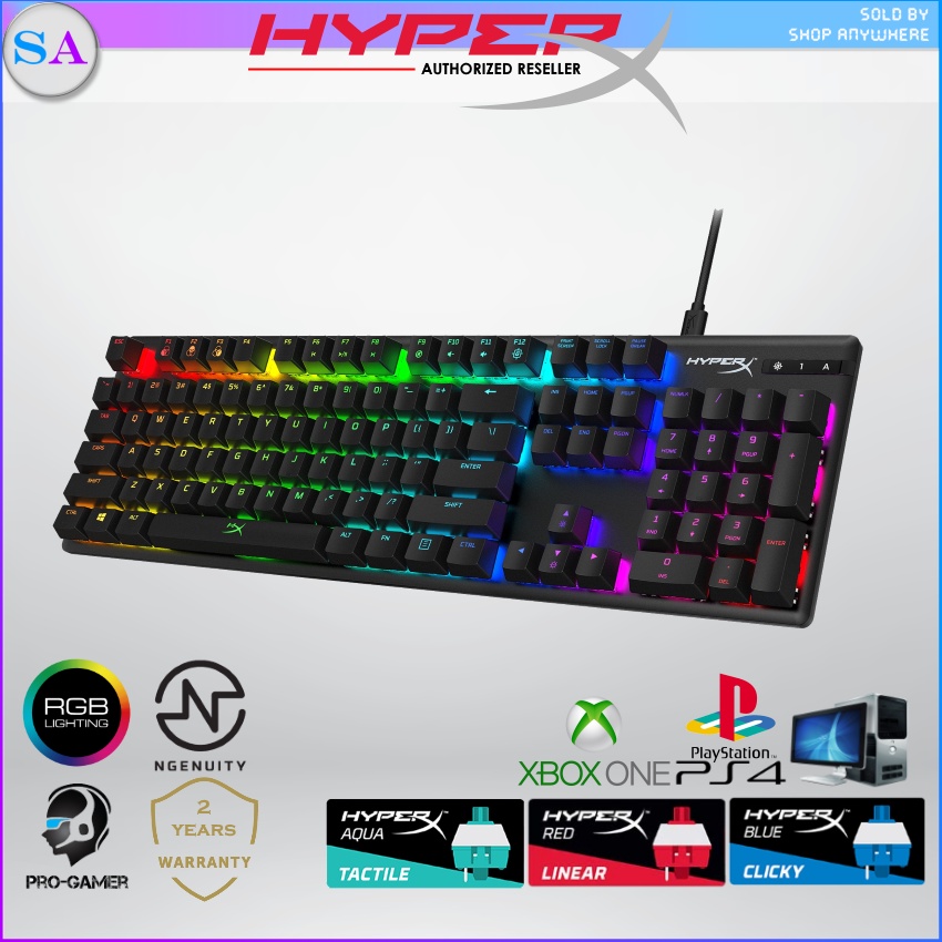 HyperX Alloy Origins Mechanical Wired Gaming Keyboard - Red Switch ...
