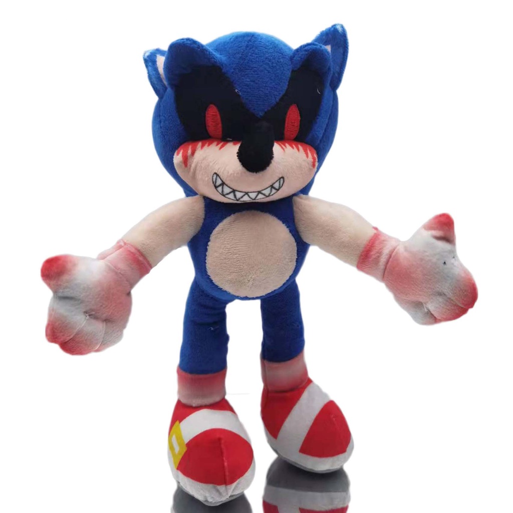 28CM Movie Game Anime Sonic Plush Doll Bloody Sonic Cartoon Soft ...