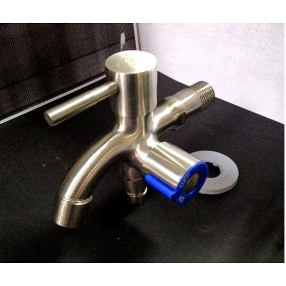 Ready stock 304 Stainless Steel Double Tap Multifunctional Stainless ...