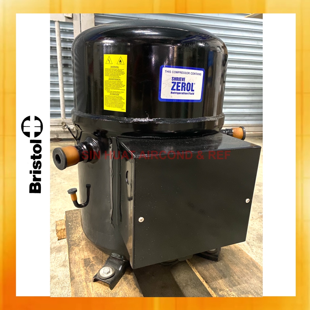 BRISTOL HERMETIC RECIPROCATING 25HP COMPRESSOR H2NG294DPEF RECONDITION