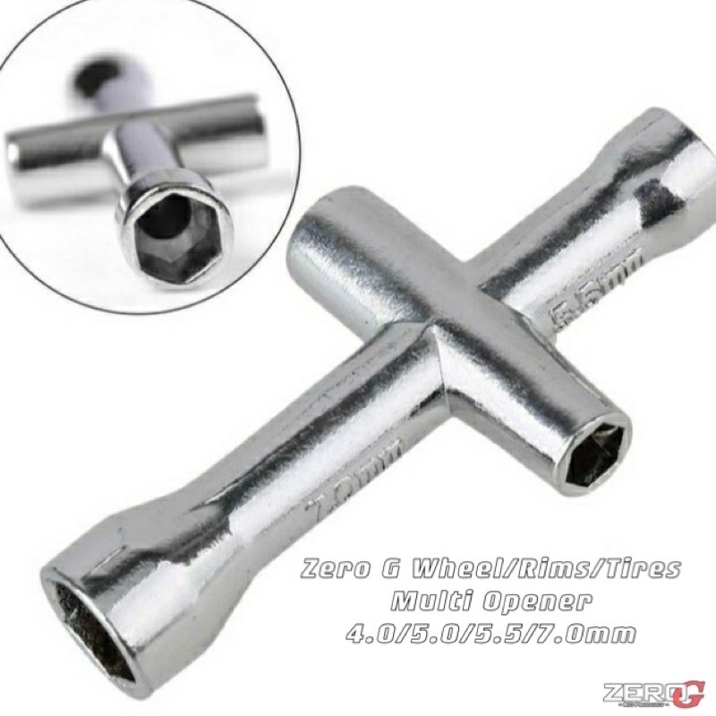 RC Car Tool Set - 17mm Wheel Hex Adapter With 4mm 5mm 5.5mm 7mm Cross Wrench For Traxxas Axial Arrma HSP - View #9
