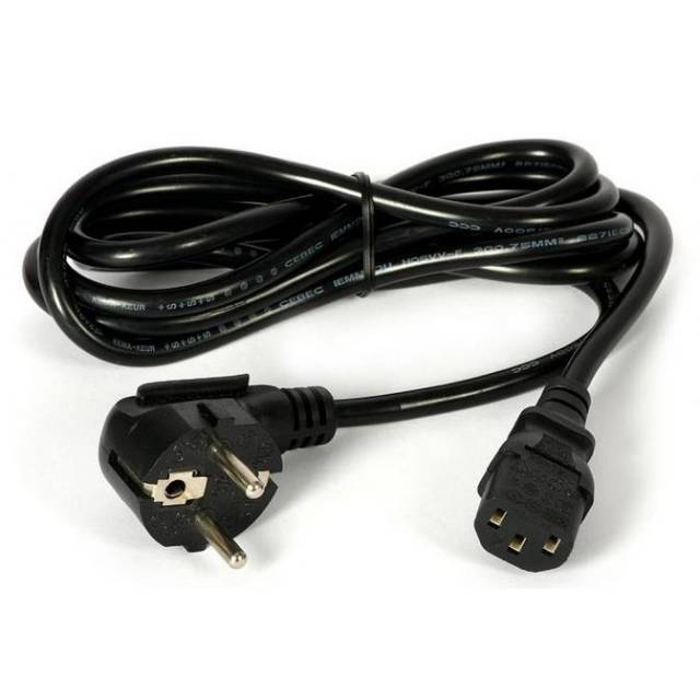 Power CABLE 3 HOLES PS3 FAT COMPUTER PC ELECTRIC AC CABLE GOOD MONITOR ...