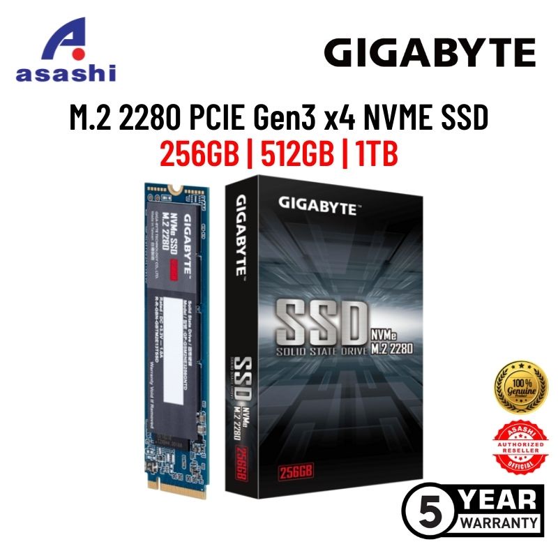 Gigabyte SSD M.2 512GB 2280 PCIe 3.0 x4 NVMe