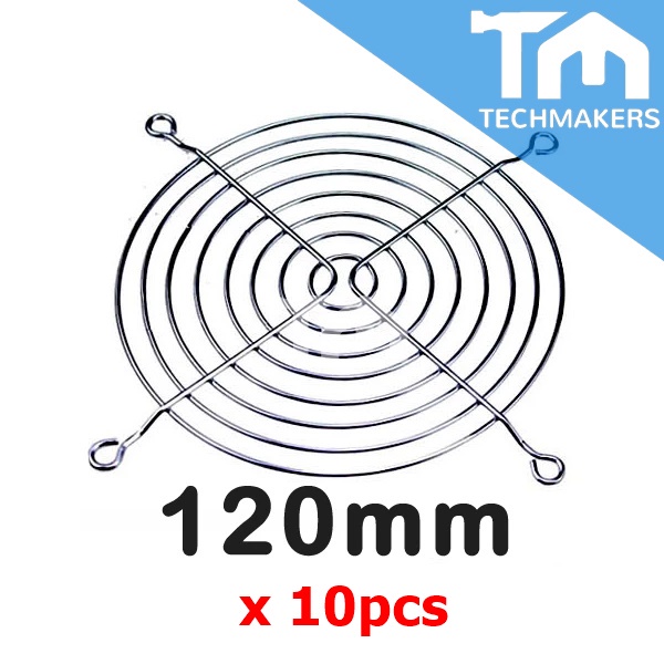 10 pcs Metal PC CPU Cooling Cooler Fan Grill Finger Guard Protector 12 cm