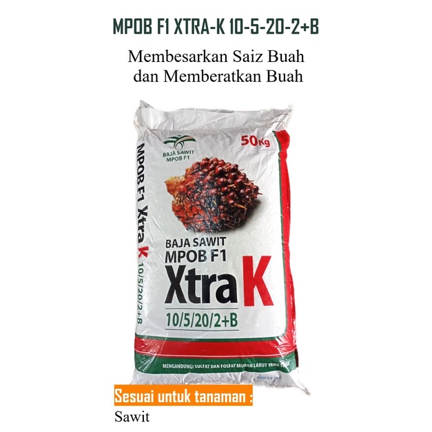 1KG BAJA MPOB F1 XTRA-K 10-5-20-2+B | Shopee Malaysia