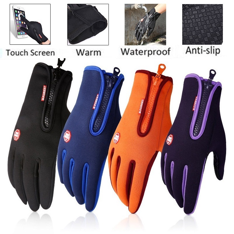 Outdoor Men Women Windproof Waterproof Touch Screen Sport Glove Riding ...