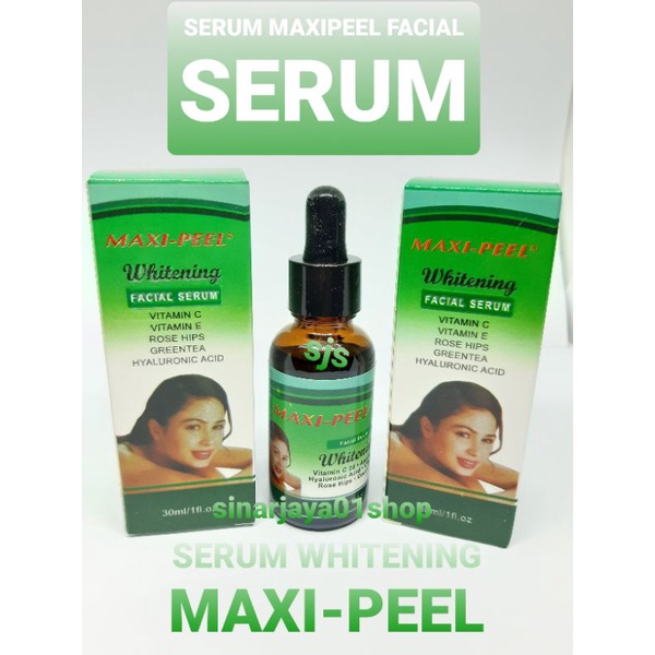 Maxi PEEL Facial Serum Whitening Original 30ml | Shopee Malaysia