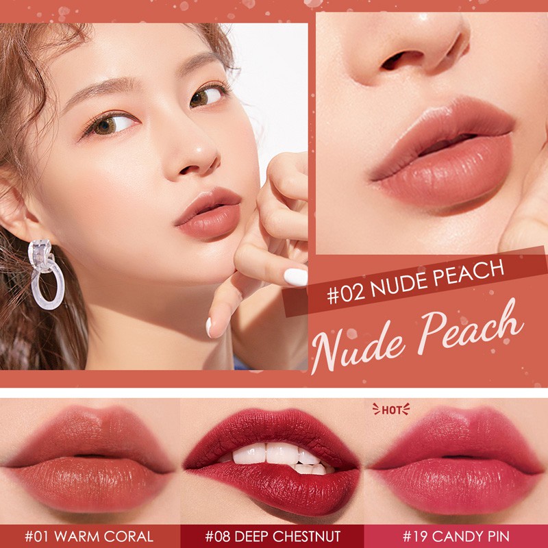 FOCALLURE matte lip balm moisturizes lips with 20 color options 3.5g