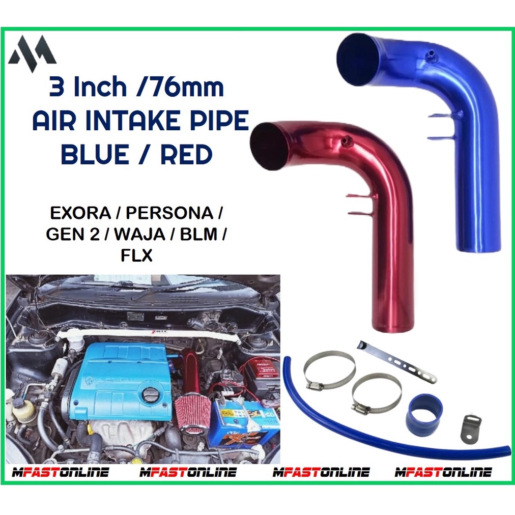 [Color Random] OEM Alloy Intake Pipe (3 Inch/76mm) PROTON AIR FILTER ...